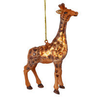 Фигурка на ёлку стекло (серия Коллекция) 13,5см "Жираф" арт.813788