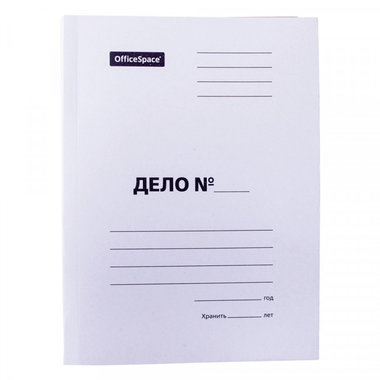 Скоросшиватель "ДЕЛО" 280г/м2 немелованный картон арт.225338 (Ст.200)