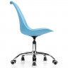 Кресло  офисное Kolin без подлокотников кожзам голубой Kolin