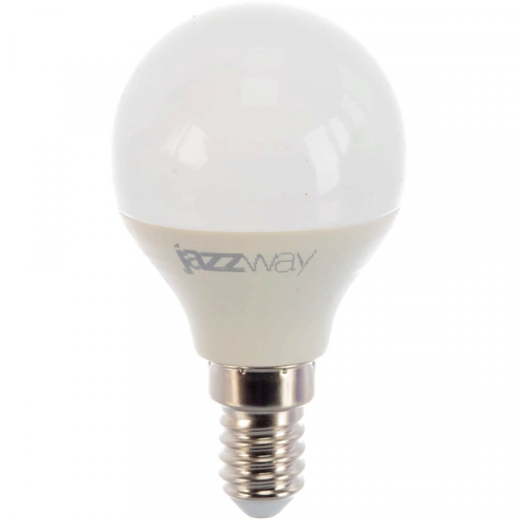 Лампа светодиодная Е14  7Вт 5000К (холодный) Jazzway шар (Ст.10)