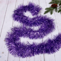 Мишура 13*200см "Искристое сияние" фиолетовый арт.215-366