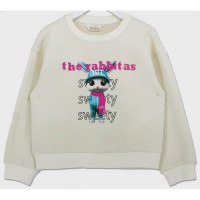 Джемпер для девочки (Deloras) артикул 19570 р.26/98-32/128 цвет кремовый