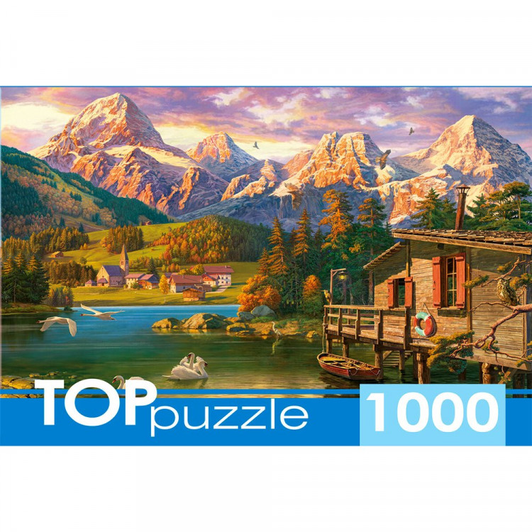 Пазл 1000 элементов TOPpuzzle Доломитовые Альпы (РК) арт.Ф1000-6976