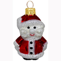 Украшение на ёлку стекло (серия Премиум) 06см "Санта мини" п/у арт.ФУП-1844