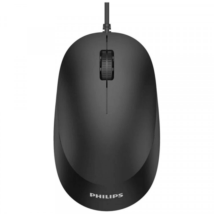 Мышь провод. Philips SPK7207 3кнопки,USB 2.0,1200dpi цв.черный