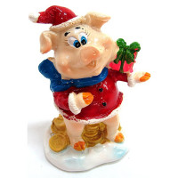 Статуэтка символ года Свинка 8,5см ассортимент арт.723279