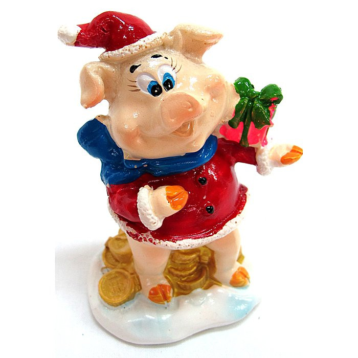 Статуэтка символ года Свинка 8,5см ассортимент арт.723279