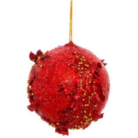 Шар пластик 11см "Красная планета" красный арт.262337