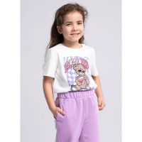 Футболка для девочки (CLE) артикул 836061/49кд_п р.28/110-32/128 цвет молочный