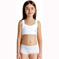 Топ для девочки подростковый арт.4290 размер 122-170 цвет белый 100% х/б