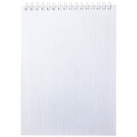 Блокнот А5 мягкая обложка на гребне 80 листов (Hatber) Metallic Белый бумвинил арт 80Б5бвВ1гр