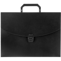 Портфель 01 отделение (Attomex) с ручкой на замке черный арт.3073402