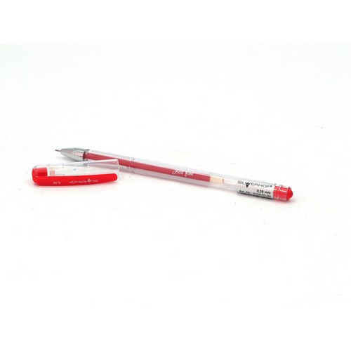 Ручка гелевая  прозрачный корпус  EK 17629 G-POINT красный