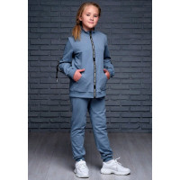 Костюм спортивный для девочки арт.Моника размер 30/116-42/158 цвет серо-голубой