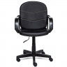 Кресло для оператора пластик/кожзам/ткань BAGGI черный (36-6)