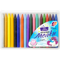 Мелки восковые (ЛУЧ) Волшебная палитра 18 цветов круглые арт.30С 1944-08