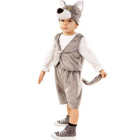 Костюм М Волк Фомка (жилет,шорты,шапка) р.26/98-32/128 плюш арт.4001 к-18