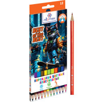 Карандаши цветные (Attomex) Best Of The Best 12 цветов 2М, 2,65мм шестигранные арт.5022549