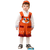 Костюм для мальчика Лисенок Крапинка (комбинезон,кепи) р.24/98-30/116 арт.5912