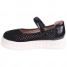 Туфли для девочки (TOM.MIKI) черные верх-искусственный нубук подкладка-натуральная кожа размерный ряд 32-37 арт.T-10756-A