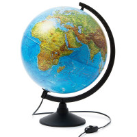 Глобус физико-политический диаметр 320мм Классик с подсветкой арт К013200101