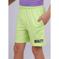 Шорты для мальчика арт.CLE 846184/79к_п размер 34/134-42/158  цвет зеленый неон
