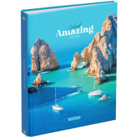 Тетрадь на кольцах А5 клетка 120 листов BG Остров мечты глянцевая ламинация арт.ТТ5к120_лг 11361