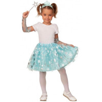 Карнавальный набор Принцесса (юбка,митенка,диадема) р.30/116 бирюза арт.22-41-116-60
