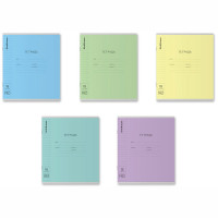 Тетрадь 18 листов линия (ErichKrause) Классика CoverPrо glossy ассорти пластиковая обложка с фактурой "зеркало" арт.64625