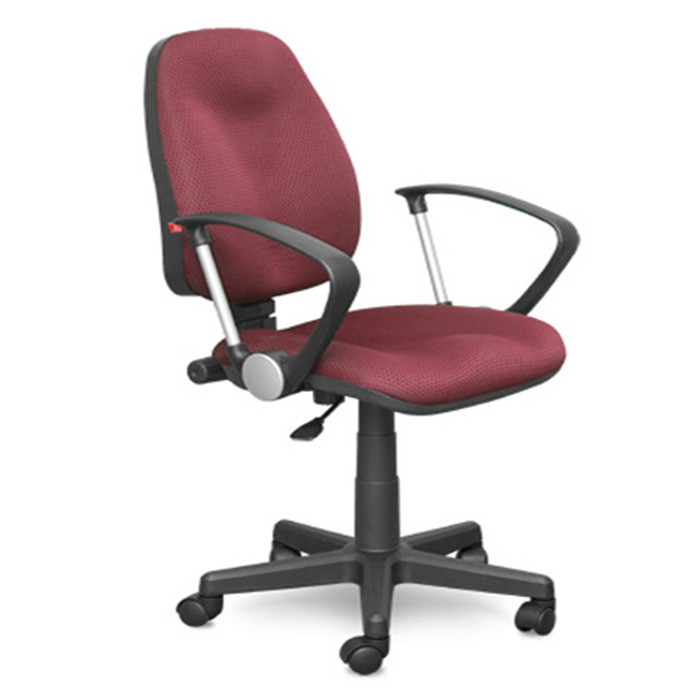 Кресло для оператора пластик/ткань СИРИУС бордо (Jp15-6/TW-13) арт.С-102