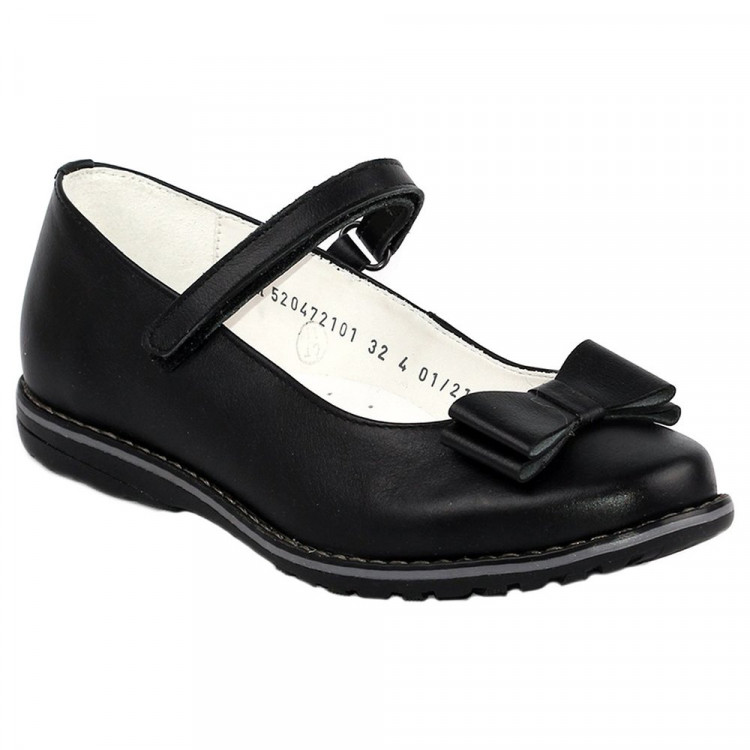 Туфли для девочки (ELEGAMI) черные верх-натуральная кожа подкладка-натуральная кожа размерный ряд 32-37 арт.5-520472101