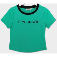 Футболка для девочки арт. Deloras 21905 размерный ряд 34/134-44/164 цвет мятный