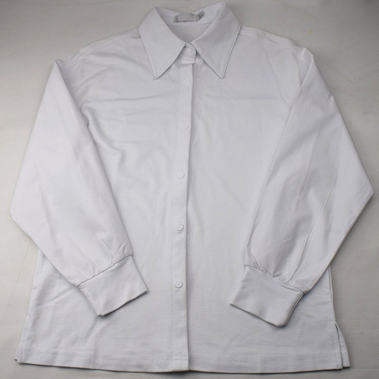 Блузка для девочки (Делорас) длинный рукав цвет белый арт.63981С