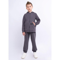 Костюм спортивный для мальчика арт.CLE 725862/38т- 725866/38т размер 32/128-40/152 цвет темно-серый