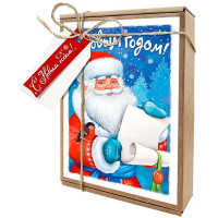 Набор д/упаковки "Ретро. Письмо" (наполнит,открыт,бечев,2бир) 17*13*4см арт.93,070,00