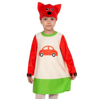Костюм для девочки Лисичка (платье,маска) р.28/110 арт.81003-XS