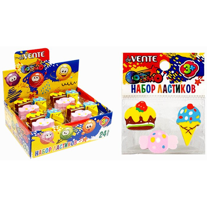 Ластик фигурный (deVENTE) Sweets набор 2 шт арт.8030905
