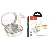 Наушники вакуумные беспров. HOCO EQ6 Shadow true wireless BT headset цв.молочный белый
