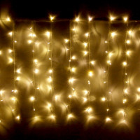 Гирлянда эл.д/улицы занавес Дождь 2*1,5м 320LED (св.провод) цв.т.белый мерц. арт.183-804