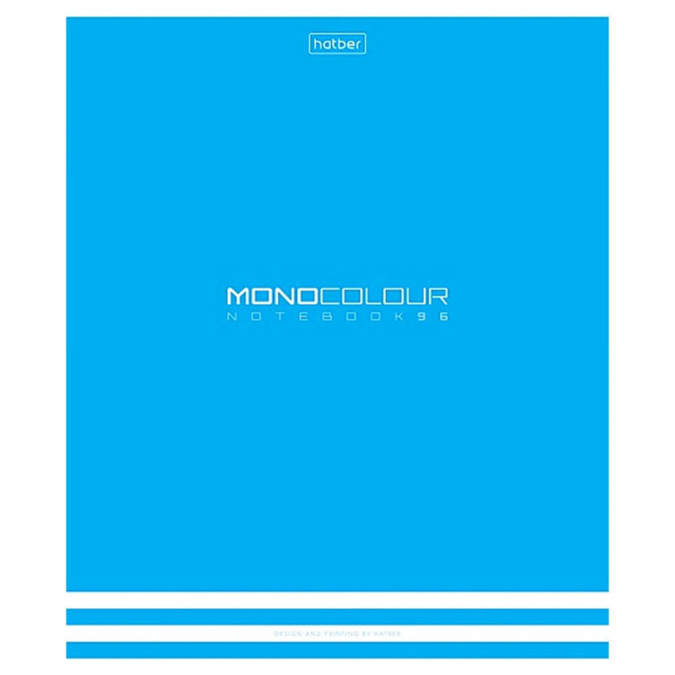 Тетрадь А5 клетка 96 листов скоба (Hatber) MONOCOLOUR матовая ламинация тиснение ассорти арт.96Т5лтВ1