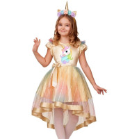 Костюм Д (КУКЛА) Единорожка (платье,ободок) р.26/104-34/134 арт.21-14