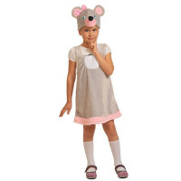 Костюм для девочки Мышка (сарафан,маска) р.32/122 плюш арт.3028