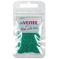 Бисер круглый 2мм 10гр (deVENTE) Opaque непрозрачный матовый бирюзовый арт.8001388