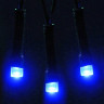 Гирлянда электрическая для дома точечная 13м 152LED цвет синий (зеленый провод) 8режимов (можно соединять) арт.120-068