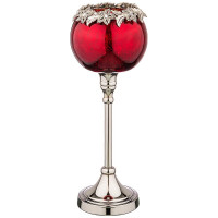 Подсвечник металл/стекло 33см "Бохо" арт.875-212