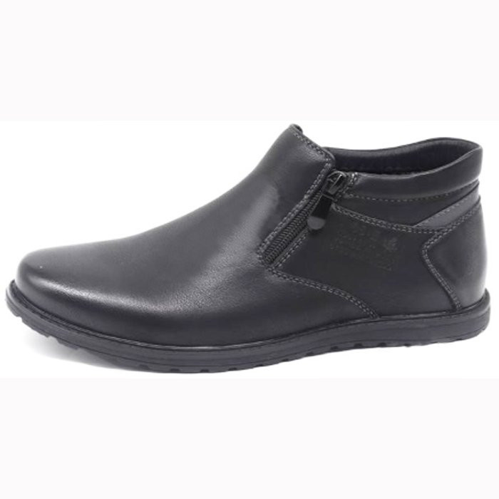 Ботинки для мальчика (HAKENSLO) черные верх-искусственная кожа подкладка - байка артикул RC214_B7-56