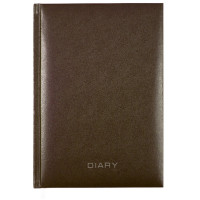 Ежедневник А5 недат. б/в Attomex "Orion" коричневый, тиснен. фольгой, 136л арт.2034393