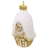 Украшение декоративное стекло 09см "Домик низкий" п/у арт.ФУ-5/П