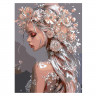 Картина по номерам холст на подрамнике 30х40см с поталью Феникс Девушка-весна арт.71281