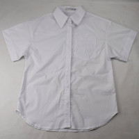 Блузка для девочки (Делорас) короткий рукав цвет белый арт.63818СS размерный ряд 34/134-44/164